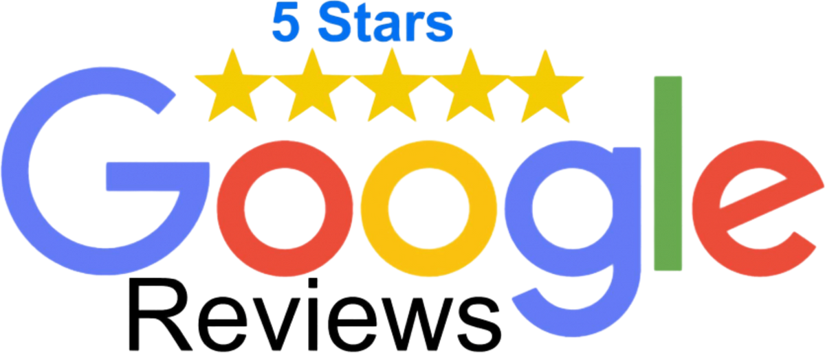 Five-star rating icon with 'Google Reviews' text on a white background. Just Groom Me – Trimsalon Alphen aan den Rijn | Professional dog grooming & personalized pet apparel.