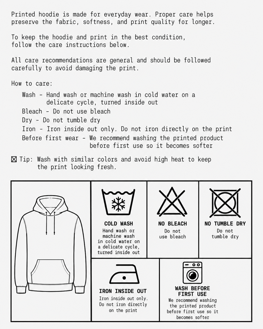 Care chart