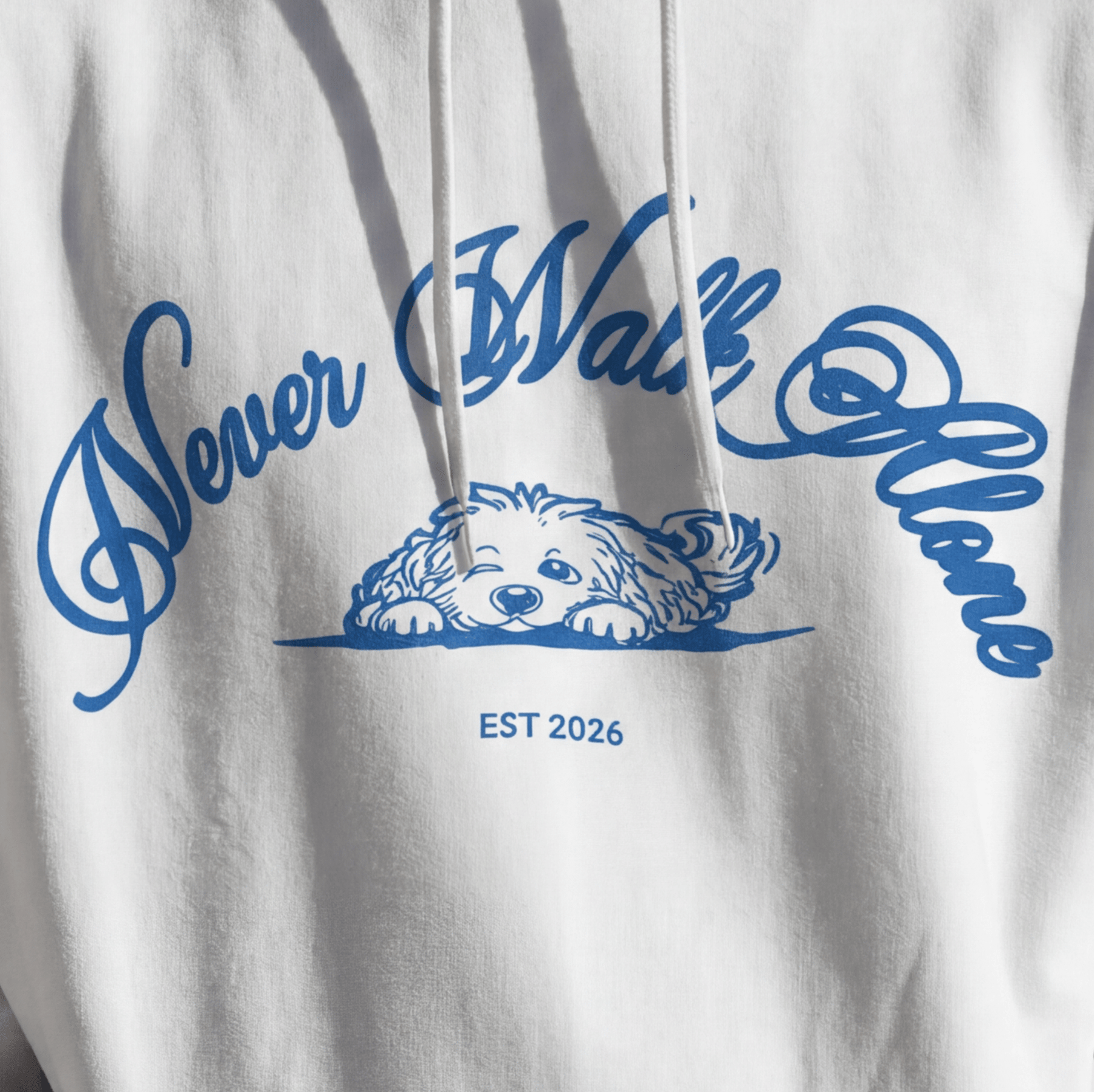 Never Walk Alone hoodie voorkant – Just Groom Me