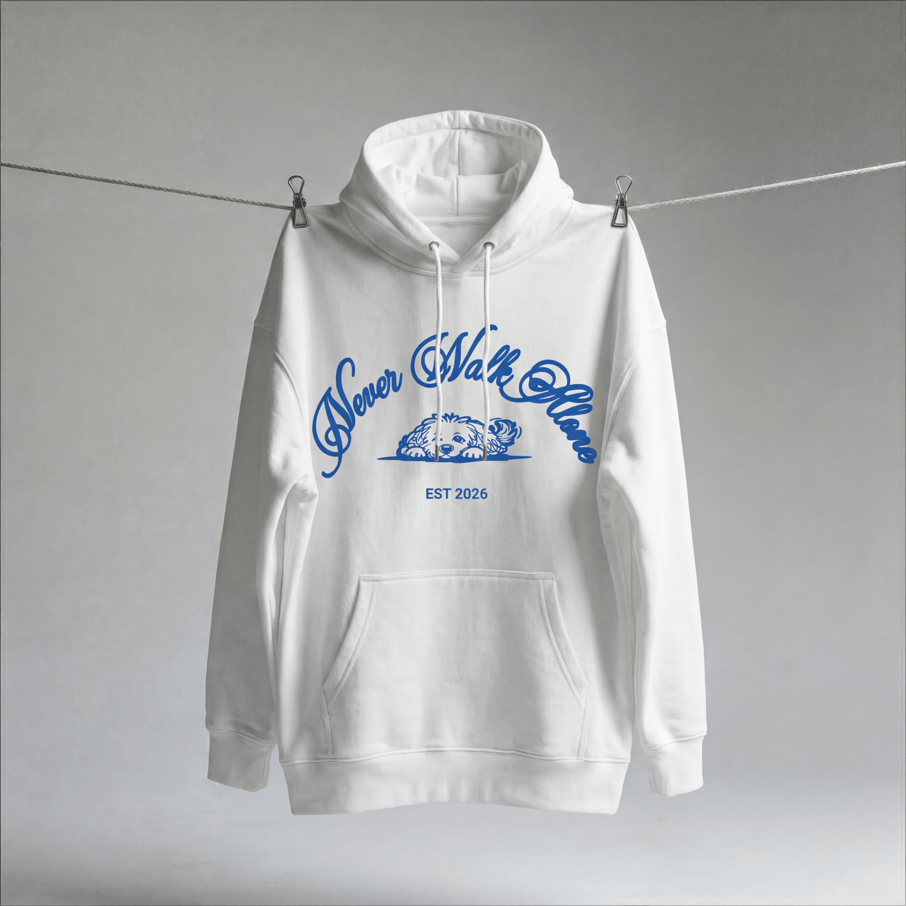 Never Walk Alone hoodie voor hondenliefhebbers – Just Groom Me