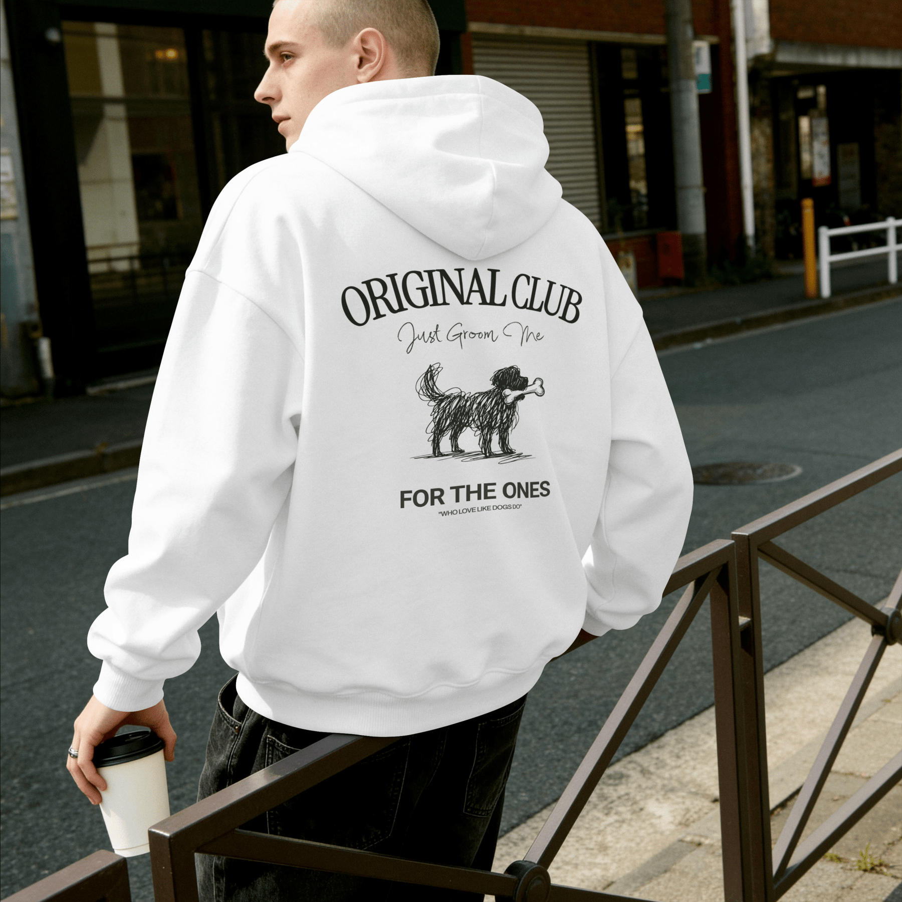 Original Club hoodie achterkant – Just Groom Me