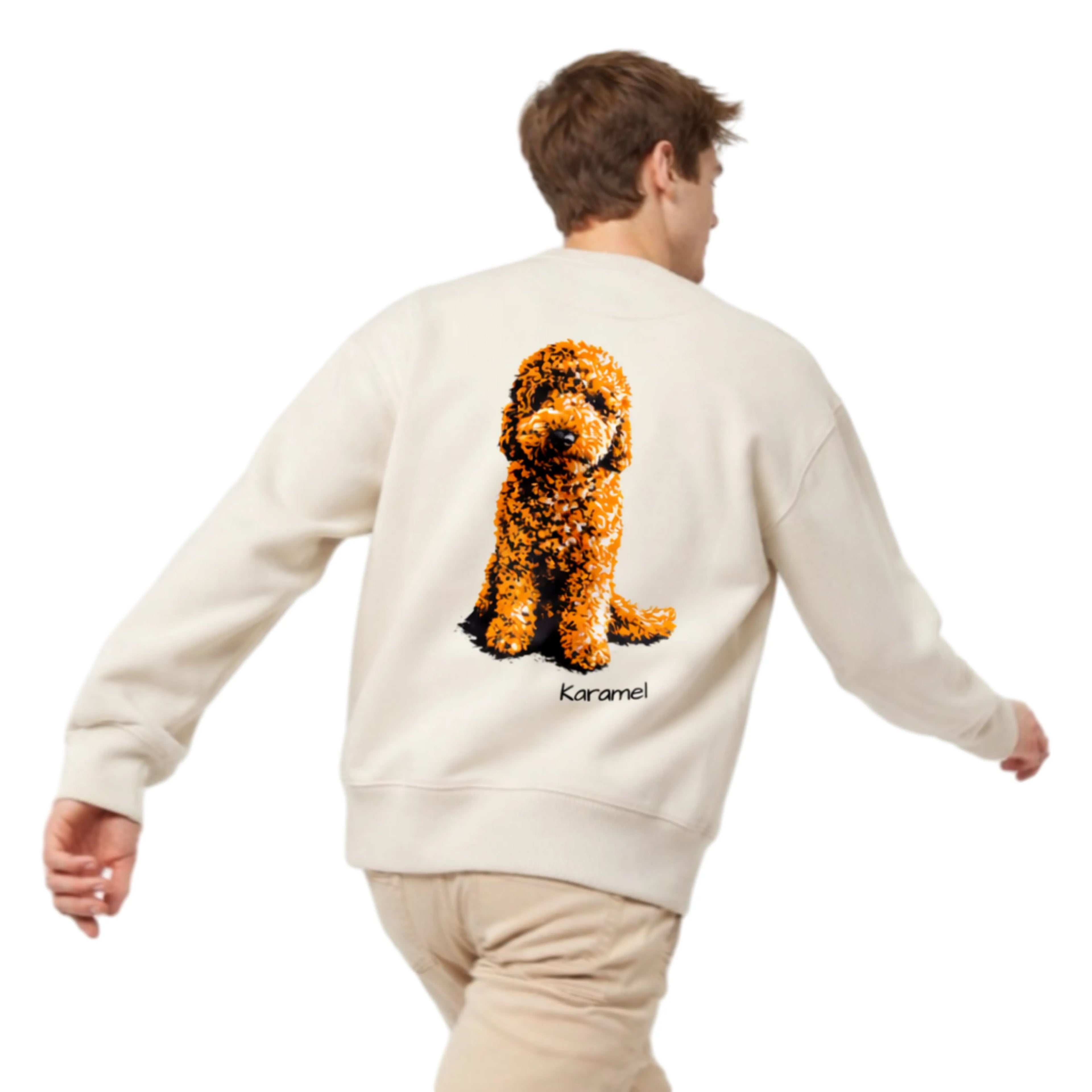 Gepersonaliseerde sweatshirt detail – Just Groom Me