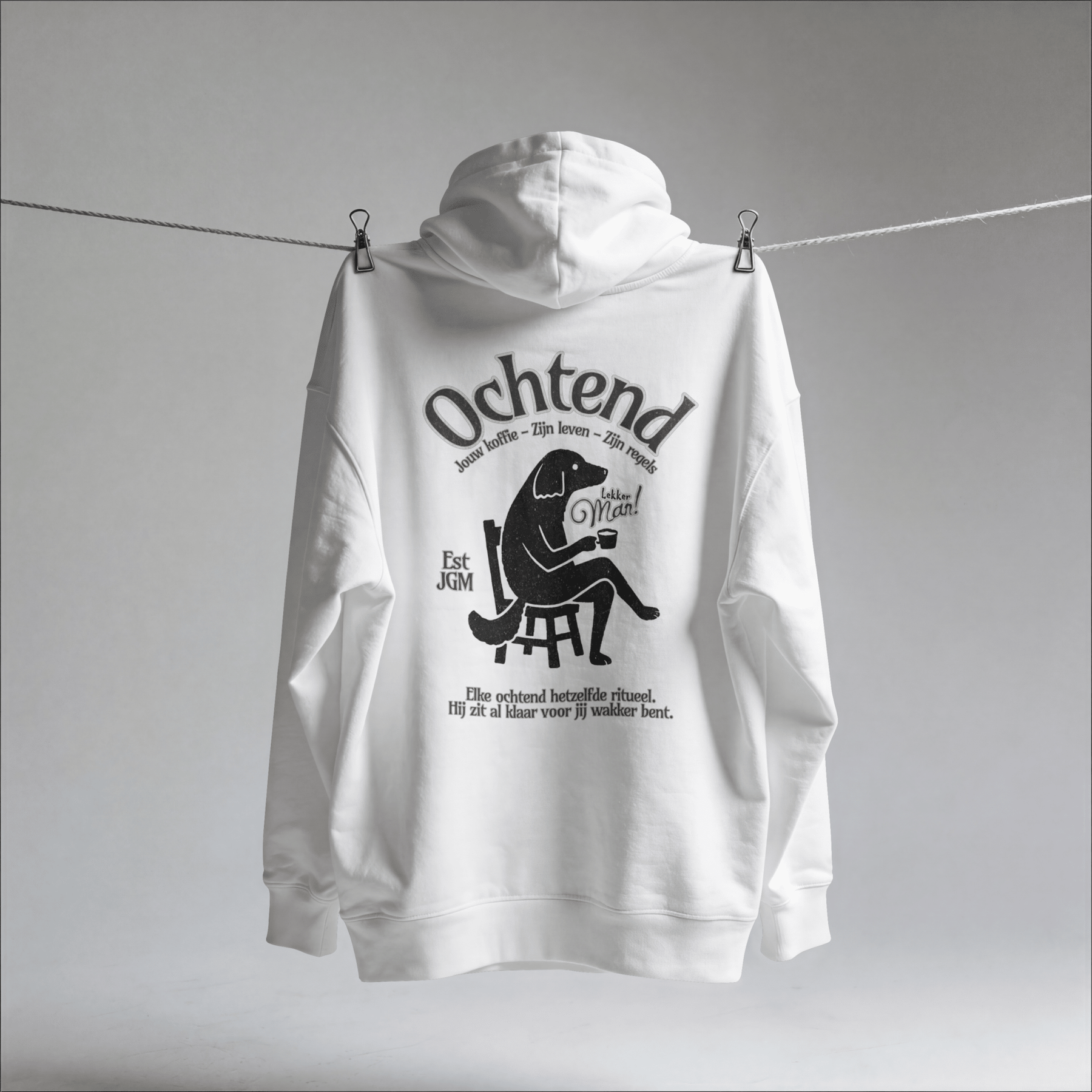 Lekker Man hoodie voor hondenvaders – Just Groom Me