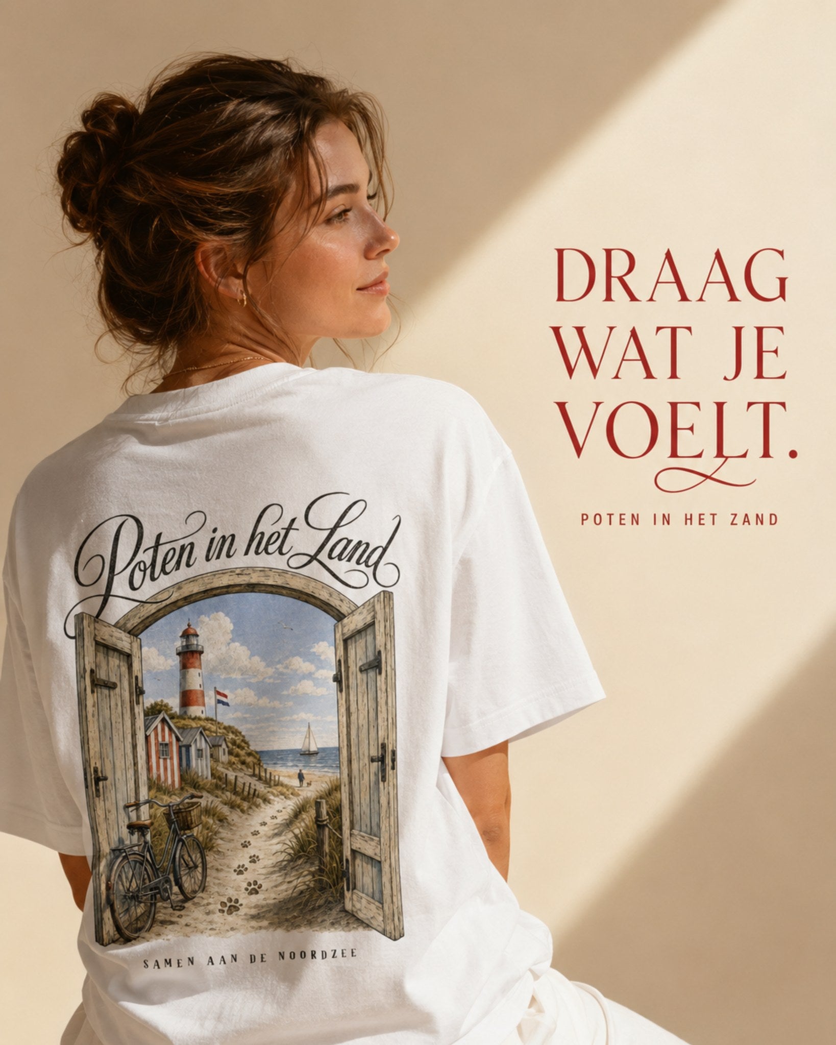 Poten in het Land t-shirt — Draag wat je voelt campaign shot