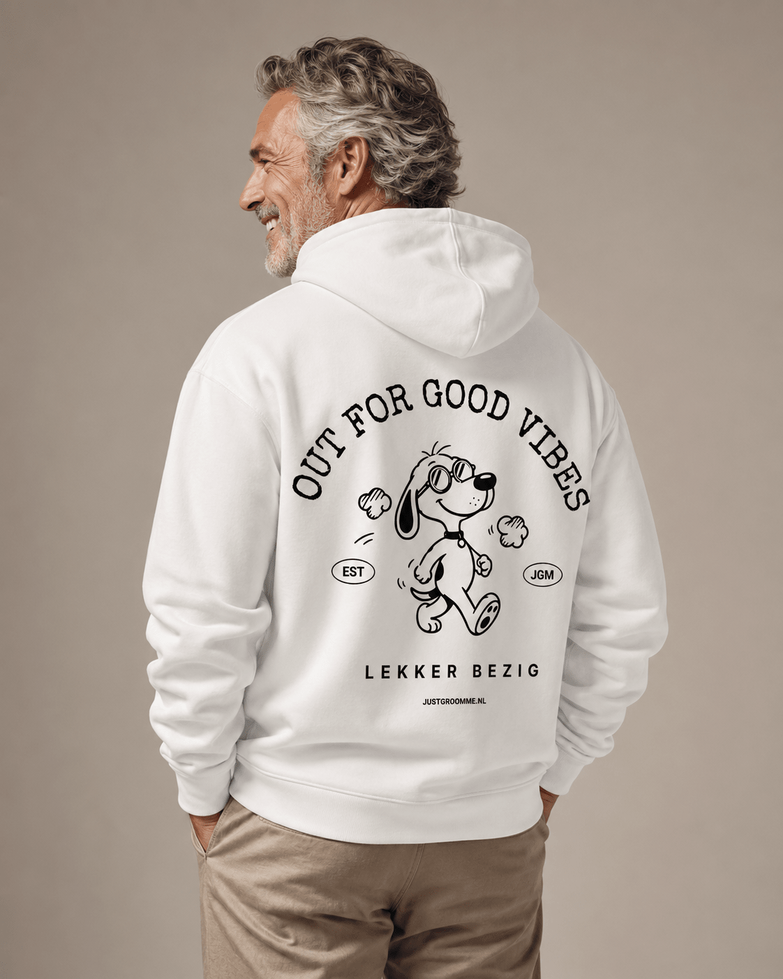 Out for Good Vibes hoodie lifestyle — Just Groom Me
